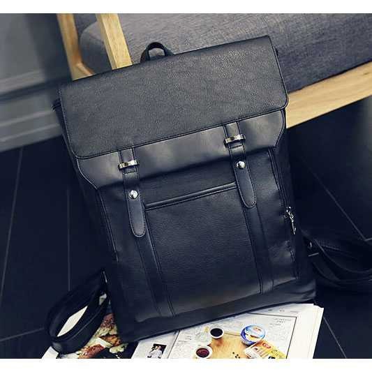 Tas Ransel Kulit Roll Top - 852