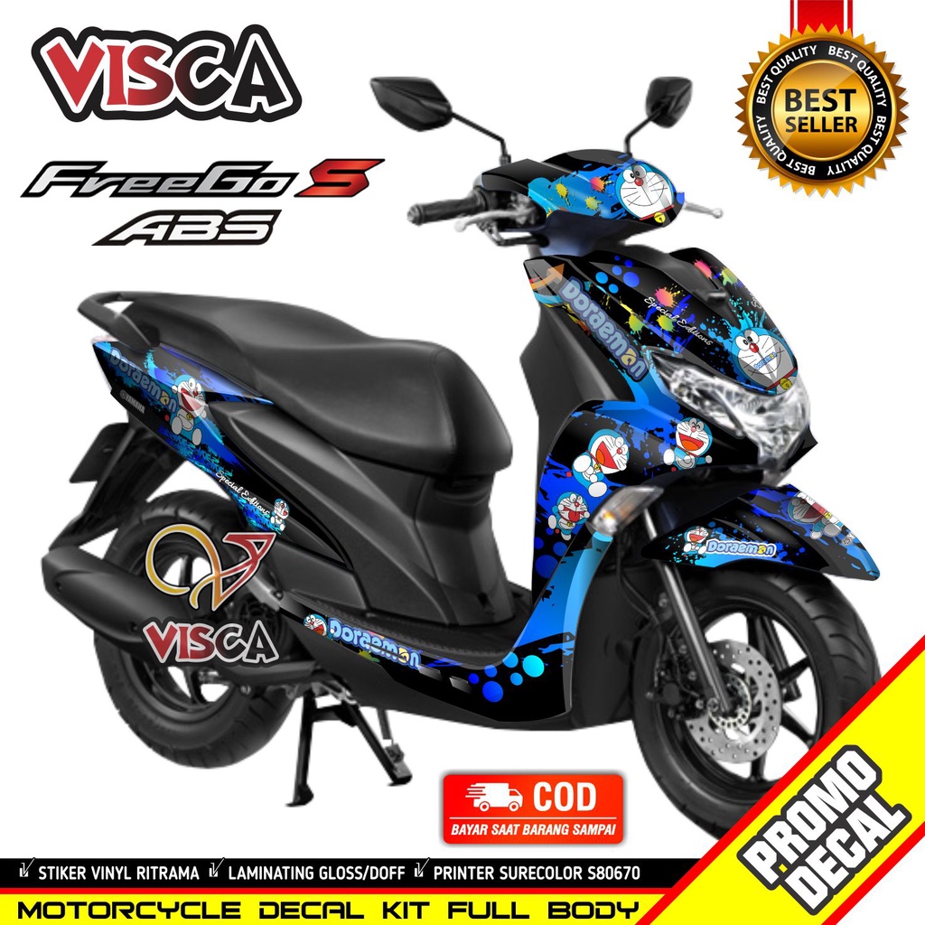 Decal Freego Bull Body Striping Yamaha Freego Stiker Motor Freego Full Body Decal Freego Striping Fr