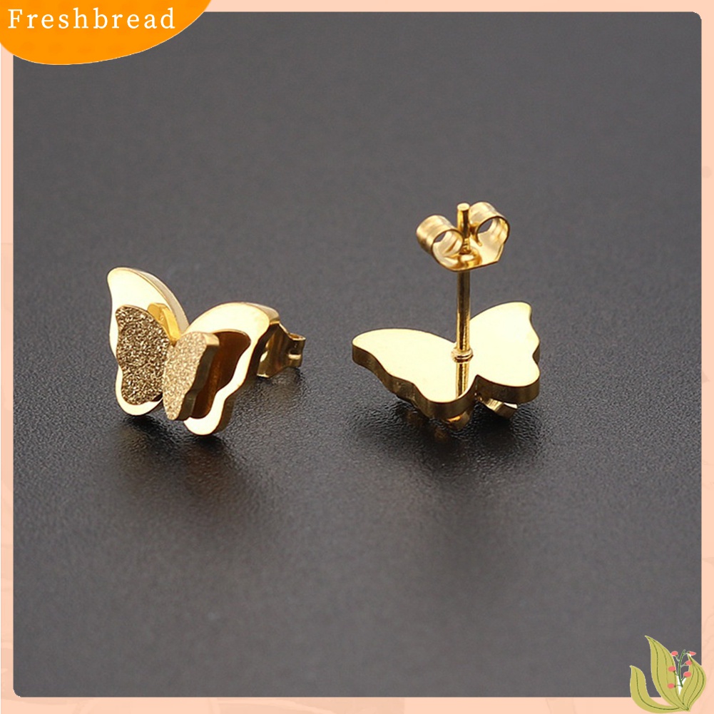 Terlaris Fashion Butterfly Women Ear Studs Earrings Evening Party Jewelry Gift Charming