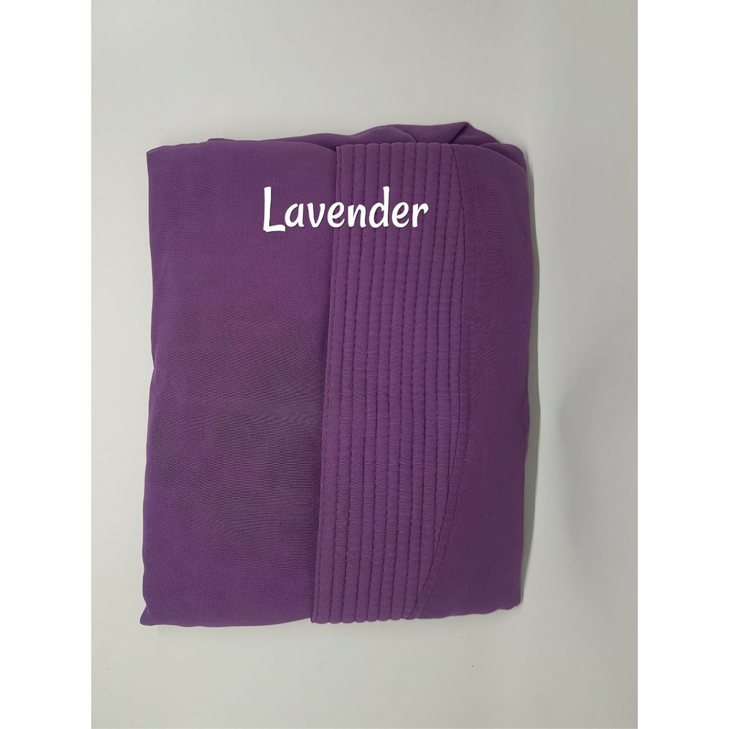 Jilbab Instan 2 Layer Jumbo Nesrin Hijab Syari Kerudung Khimar Terbaru-LAVENDER