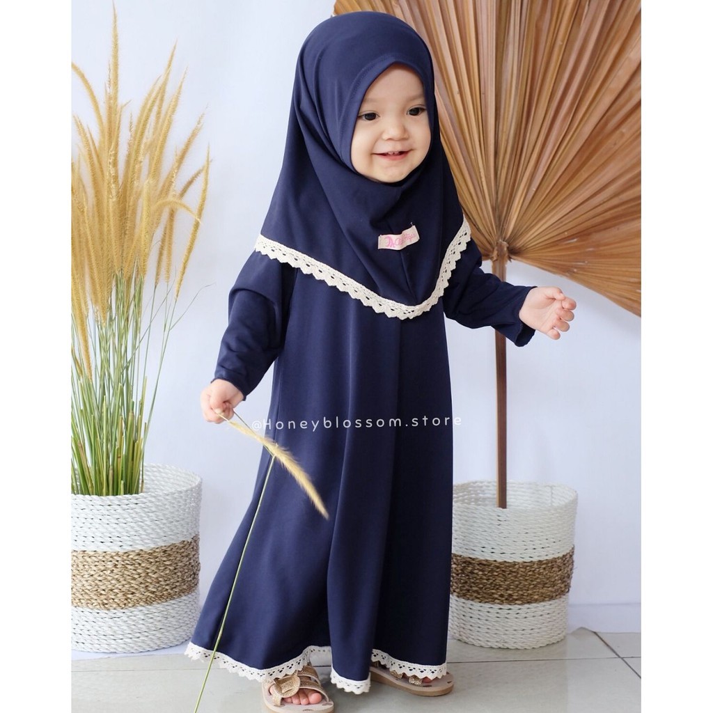 Gamis anak bayi alula set Kids Gamis Anak 1 2 3 4 Tahun by giter's clothing