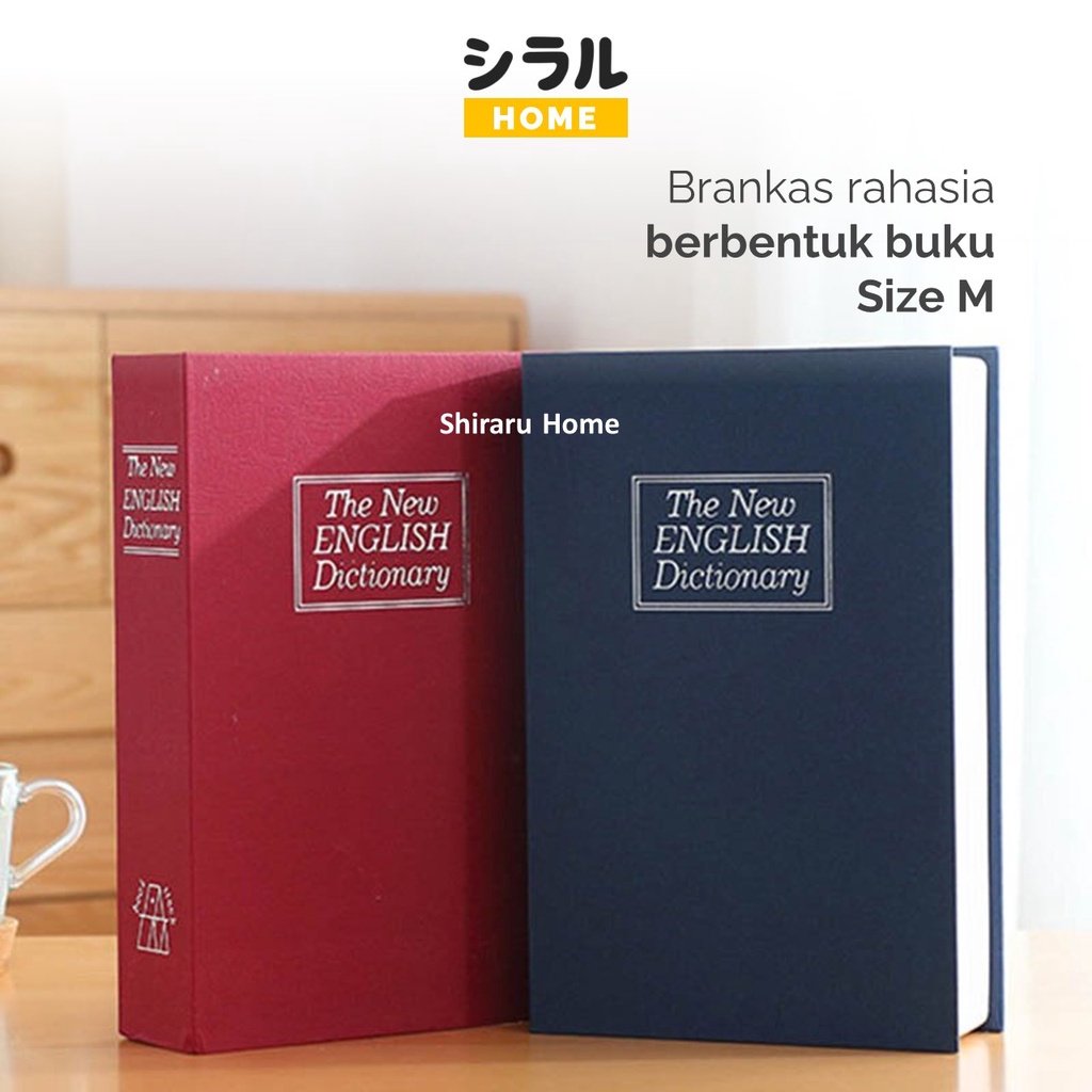 Brangkas Brankas Berangkas Rahasia Buku Mini Besar Kunci Ukuran Sedang Size M