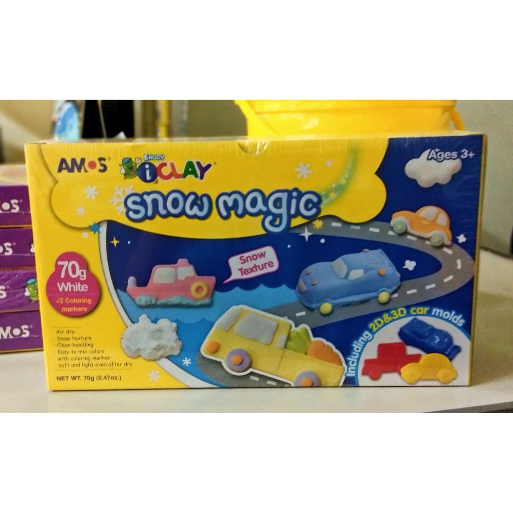 

Amos i clay snow magic - 70g White + 2 Coloring markers-Snow Texture (HARGA NORMAL Rp 127.000)