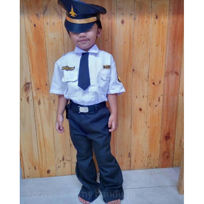 Baju anak setelan PILOT / Seragam pilot anak