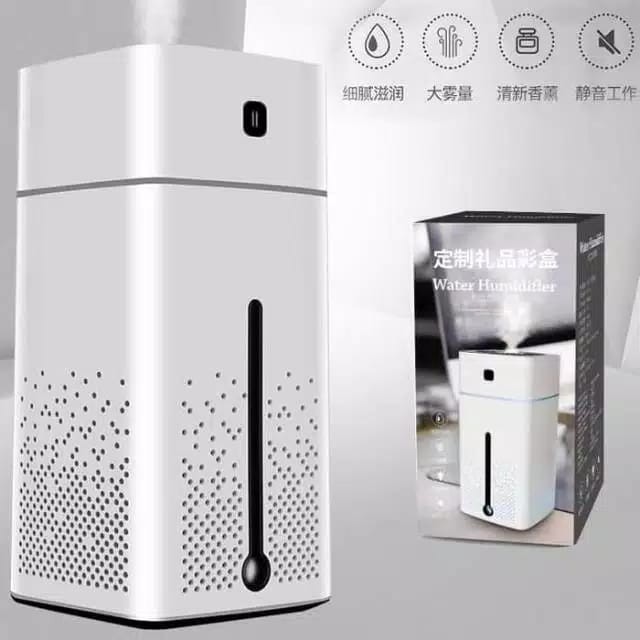 TAFFWARE Humidifier Moon Aromatherapy Ultrasonic Pewangi Ruangan Diffuser Aroma Terapi Bentuk Bulan