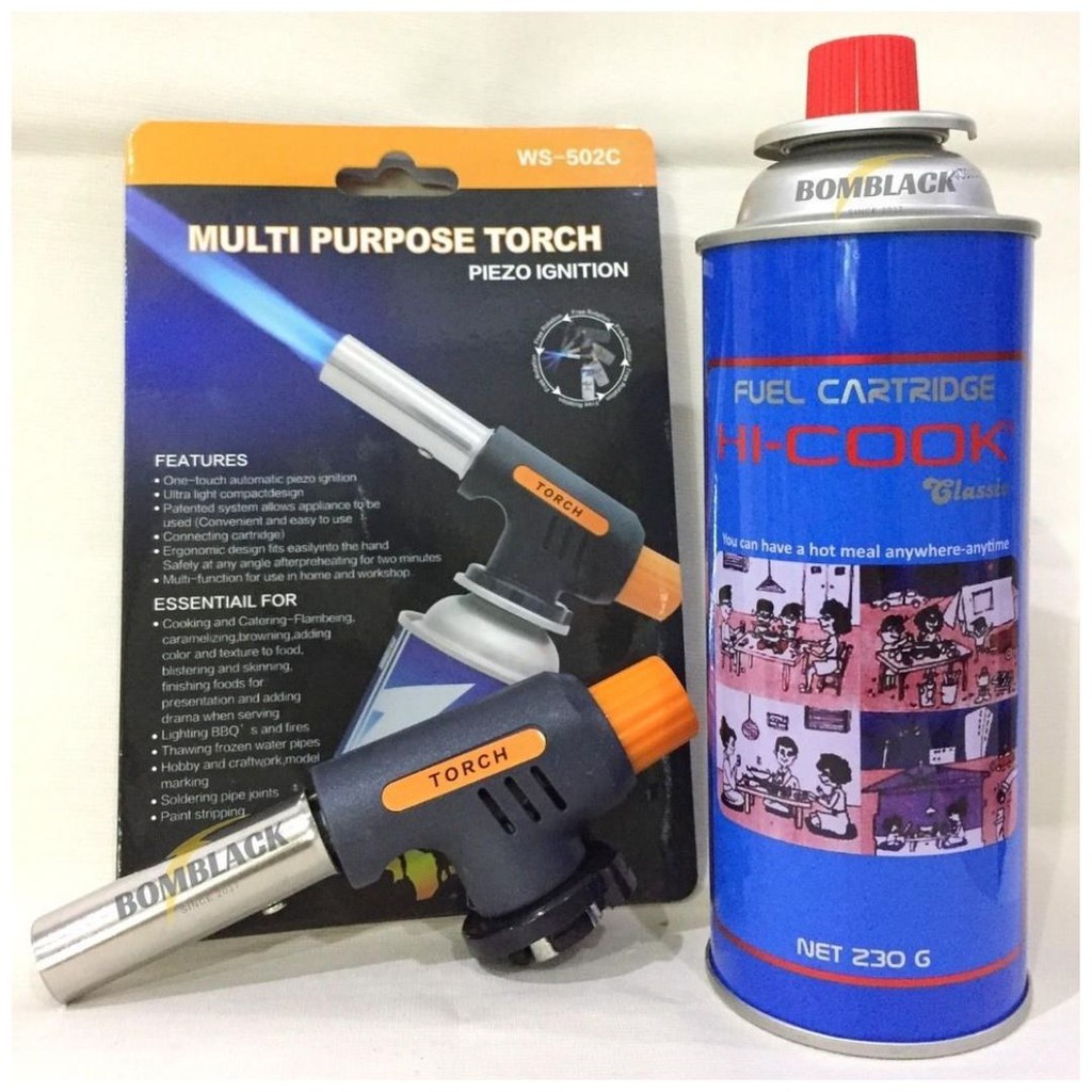 Torch Portable Paket Flame Gun Masak Gas Hicook Khusus Pulau Jawa