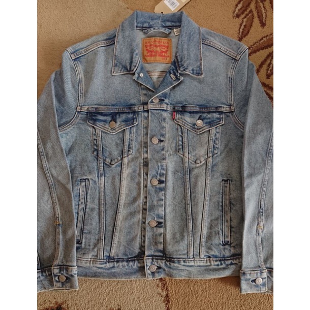 Original Levis Trucker Jacket Stretch Denim Laundered