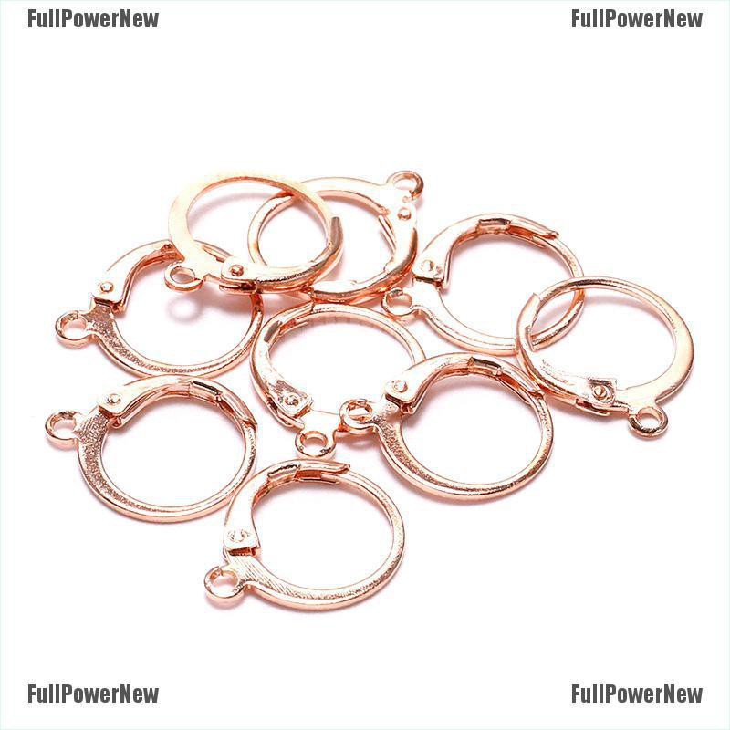 20pcs Lever Hook Anting Hoops Dengan Base Kawat Untuk Membuat Perhiasan