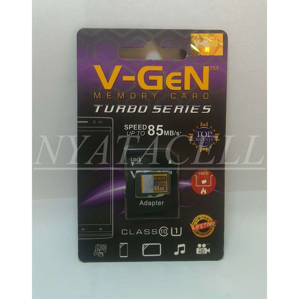 Memory Vgen 64GB Class 10 (MMC/Micro SD HC/Card/Memori/Kelas 10/64 GB)