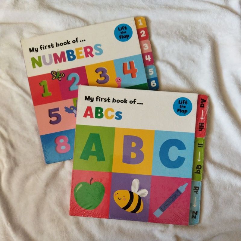 My First Book of Numbers ABCs lift the flap bbw book