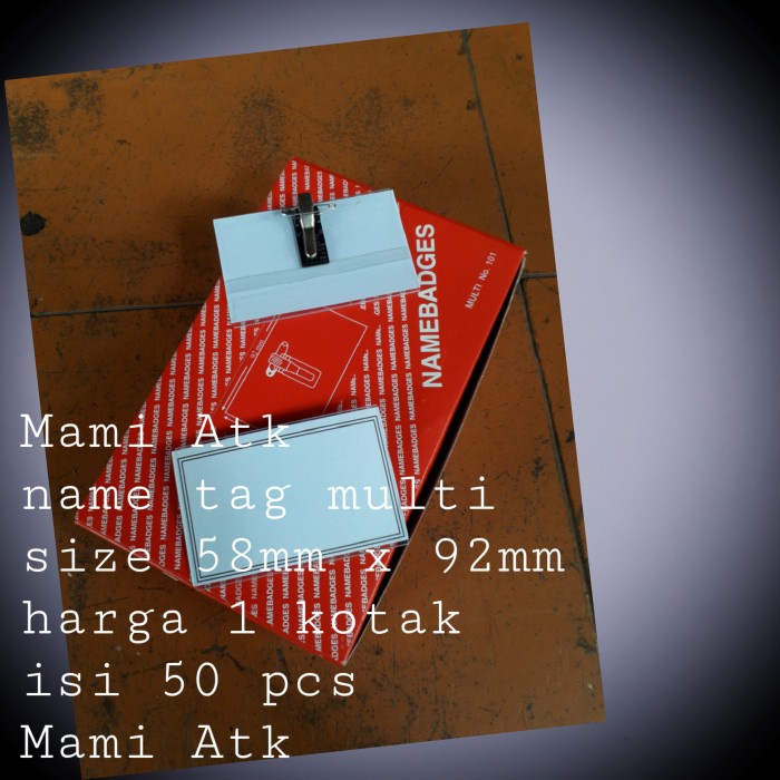 

Update Name Tag Id Card Jepit Buaya Dan Peniti Isi 50 Pcs. Gilaa!!!