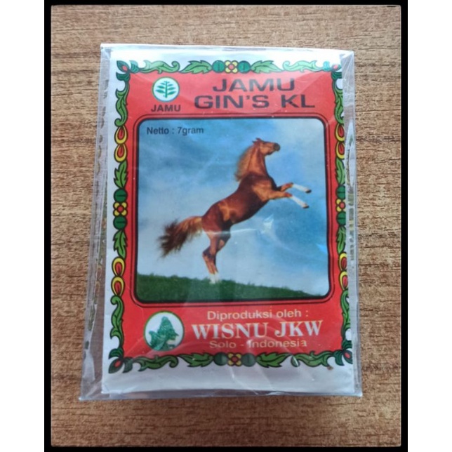 

Jamu GIN'S KL (Ginseng Kuda Laut) Cap Wisnu JKW / Jamu Tambah Stamina