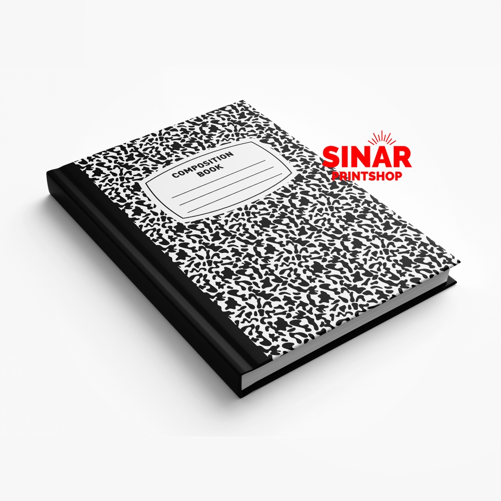 

COMPOSITION BOOK NOTEBOOK HARDCOVER POLOS, GARIS 100 LEMBAR