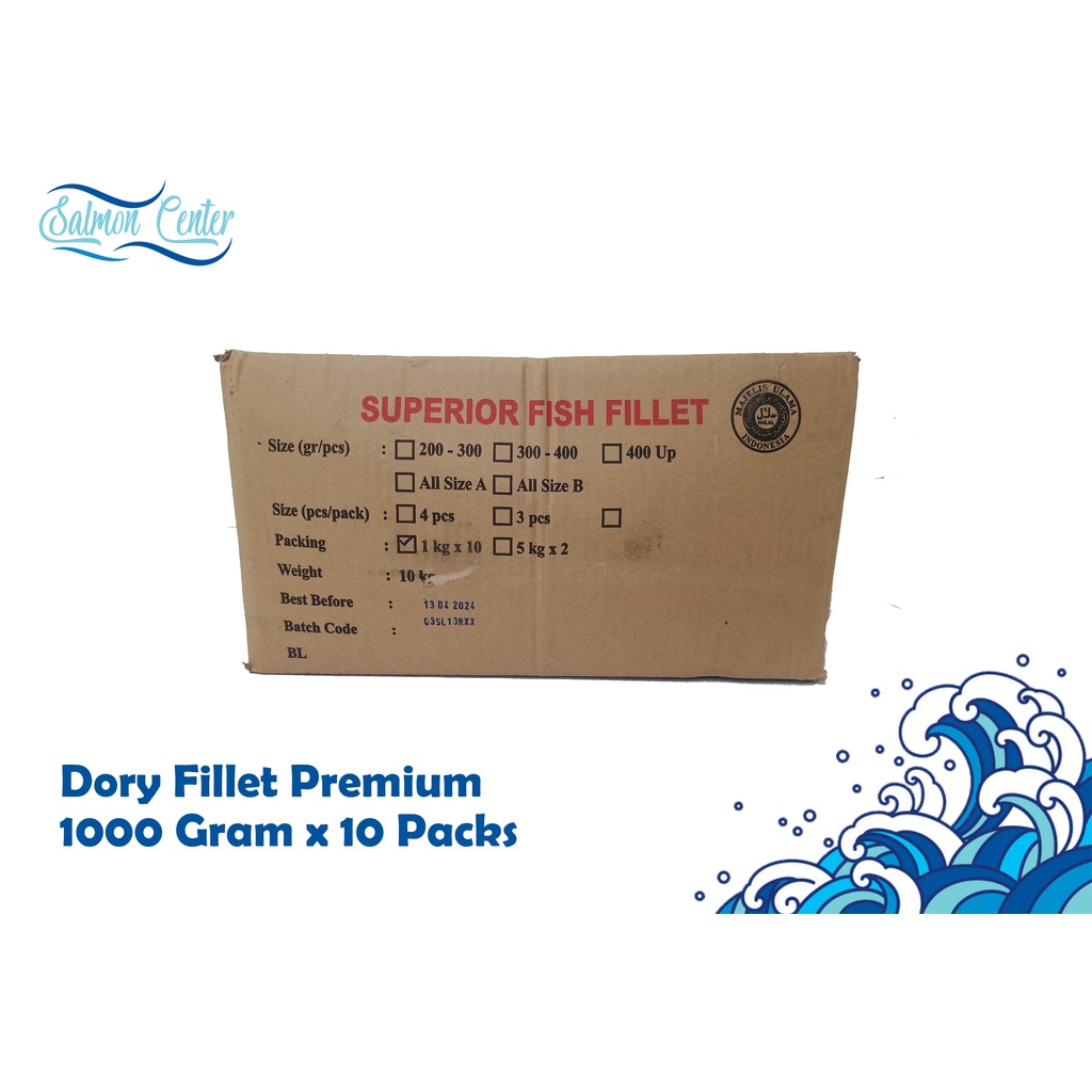 Ikan Dori Fillet / Dory Fillet Premium 1 box ( 10 kg )