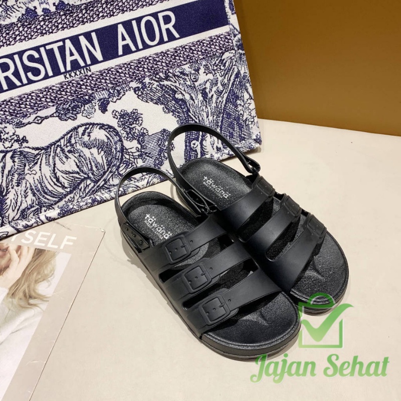 SANDAL TAWANA WOMEN FLAT STRAP SENDAL WANITA CASUAL 2021-2