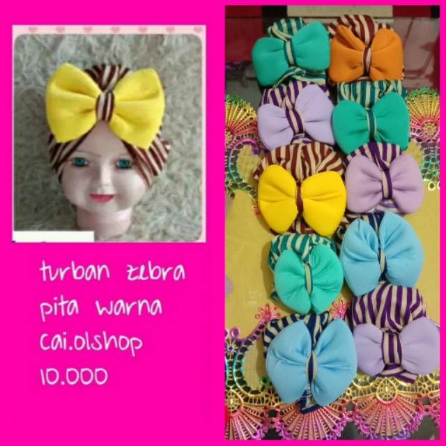 

Turban zebra pita warna