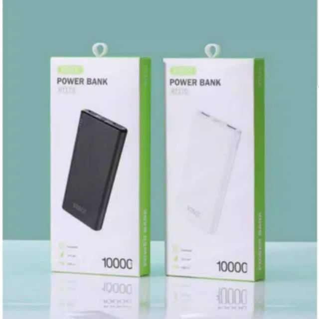 ROBOT power bank robot RT170 10000mah dual imput output anti slip Power Bank White Original