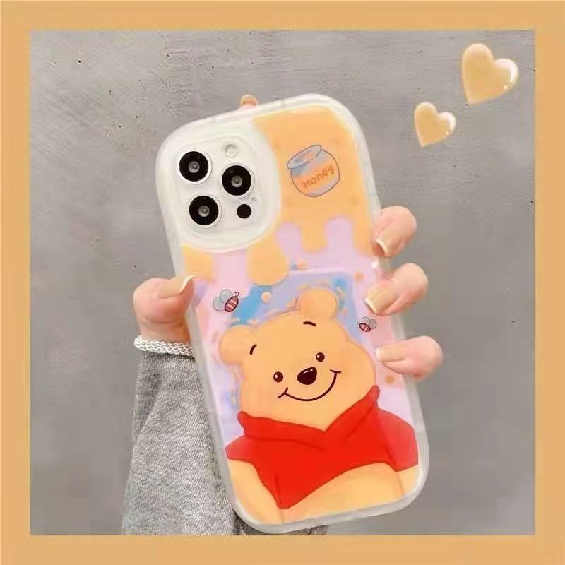 Case Motif Print Beruang Untuk IPhone 12 13 11 Pro Max X Xs Max Xr 7734