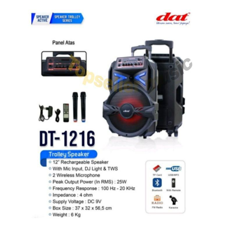 Speaker DAT Trolley 12inch DT-1216 / DT 1210