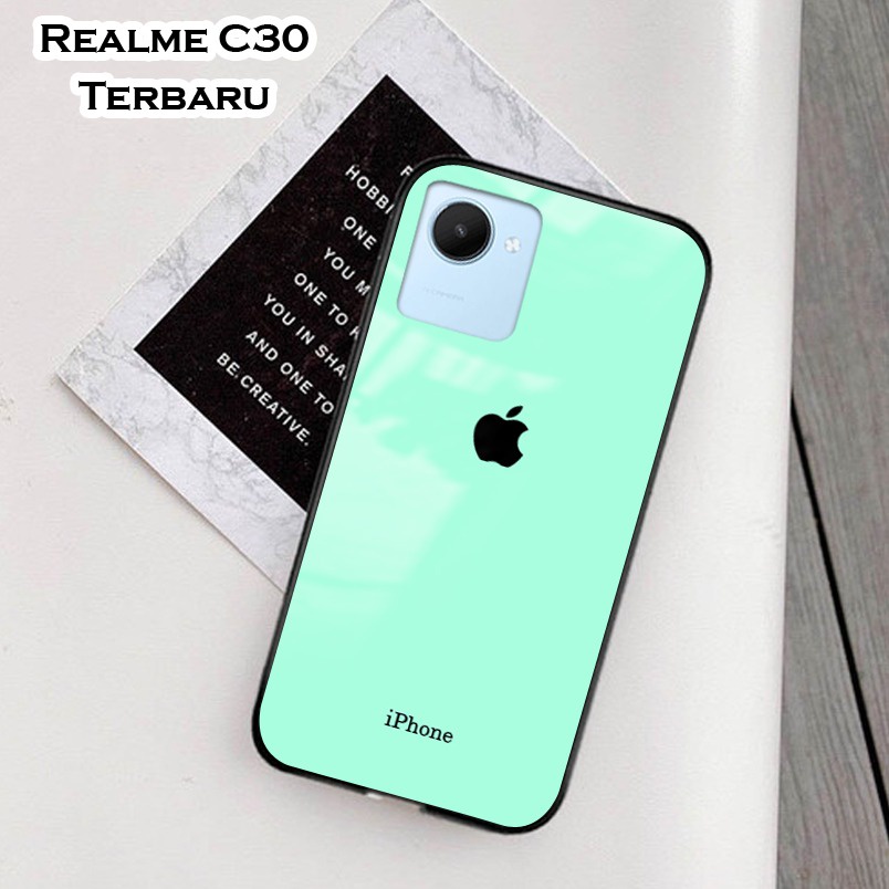 Softcase Glass Kaca Realme C30 Terbaru [FC23] Case Motif Realme C30 - Casing Hp Realme C30 - Case Hp