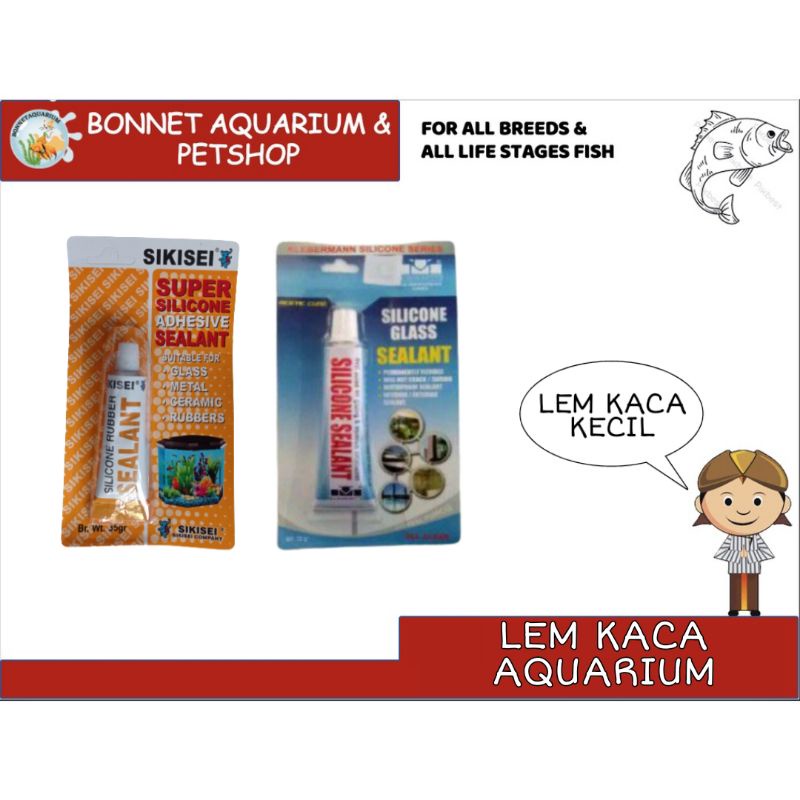 LEM KACA AQUARIUM KECIL