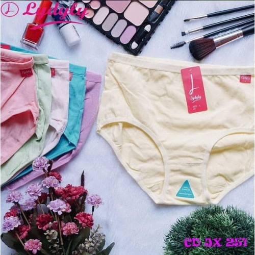 12 Pcs CD Lydyly JX251 Maxi Wanita | Celana Dalam Lydyly 251 | Celana Wanita Dewasa | Sguna Lusinan