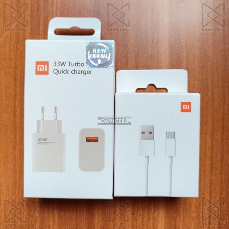 Charger Xiaomi TURBO CHARGE 33W USB Type-C 6A Original 100% (MDY-11-EZ)