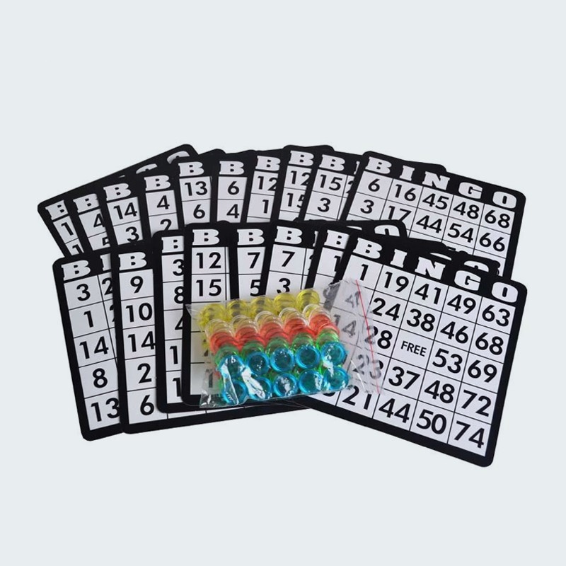 Bingo Set Traditional Bingo Lottery Family Game Set Cage Balls Cards Counters Party Bingo Game-3