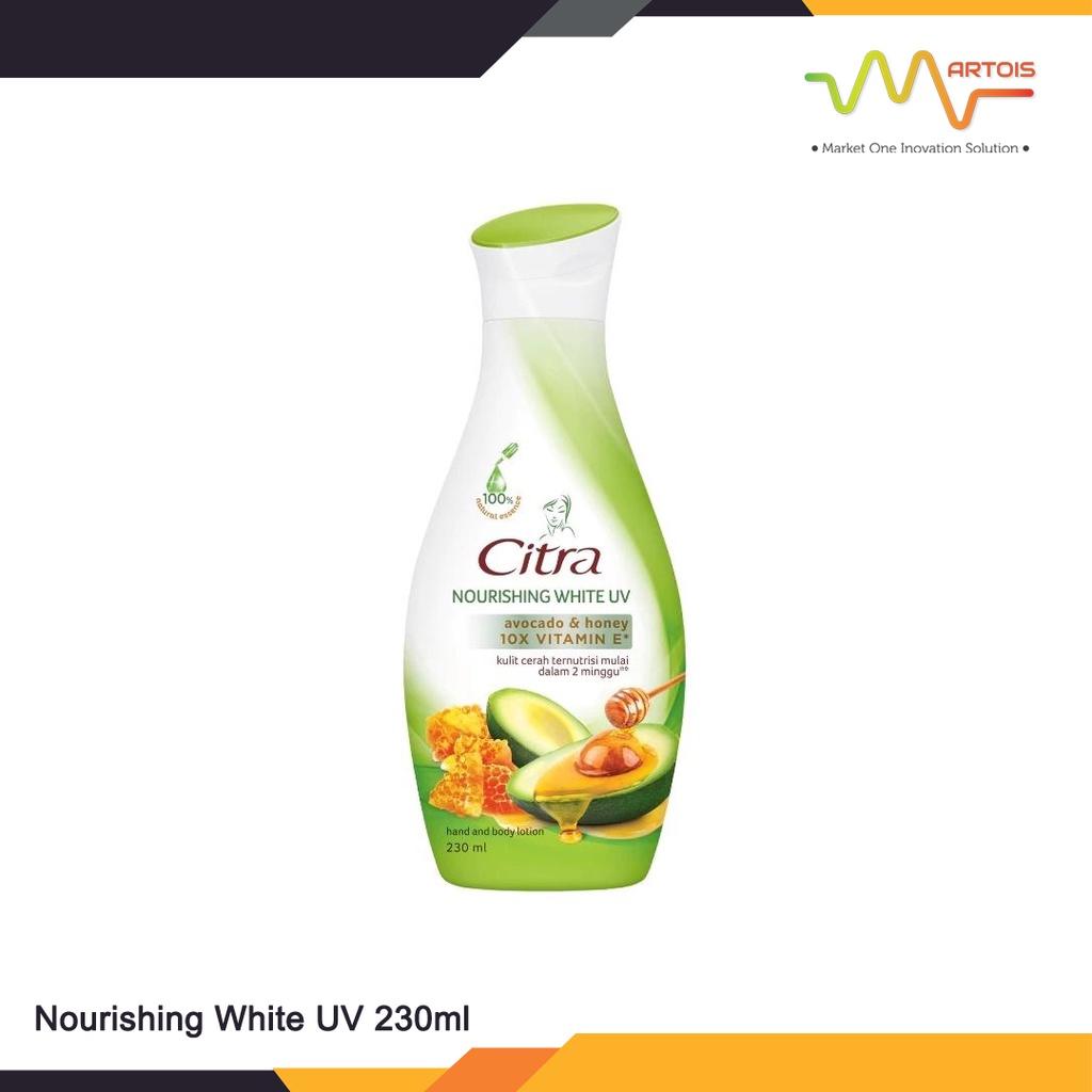Citra Hand Body Lotion Nourishing White UV Avocado & Honey 230ml