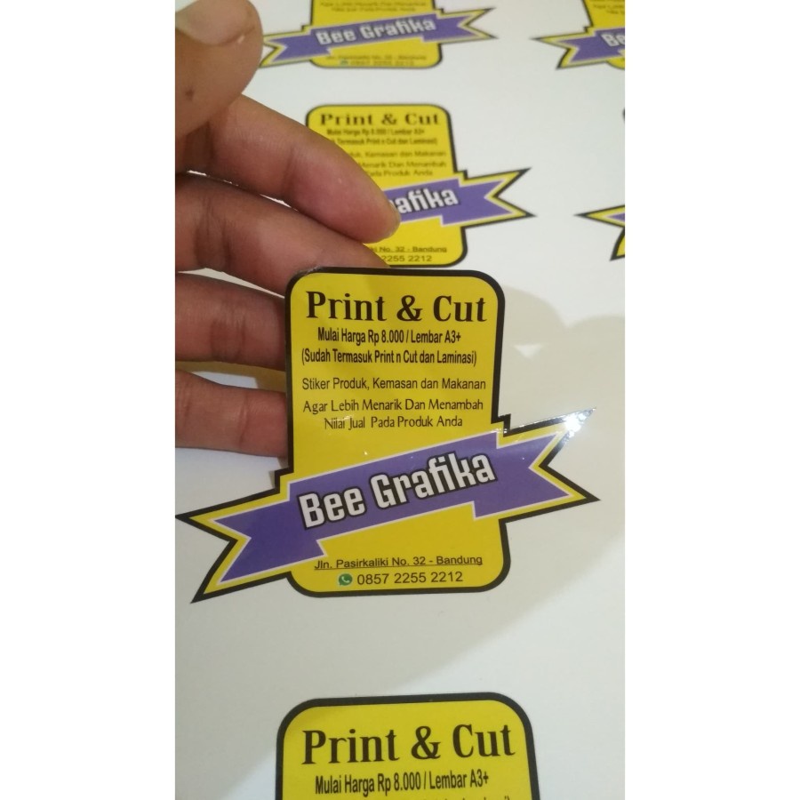 

STIKER LABEL VINYL A3+ PRINT and CUT (Putih Susu) PROMO
