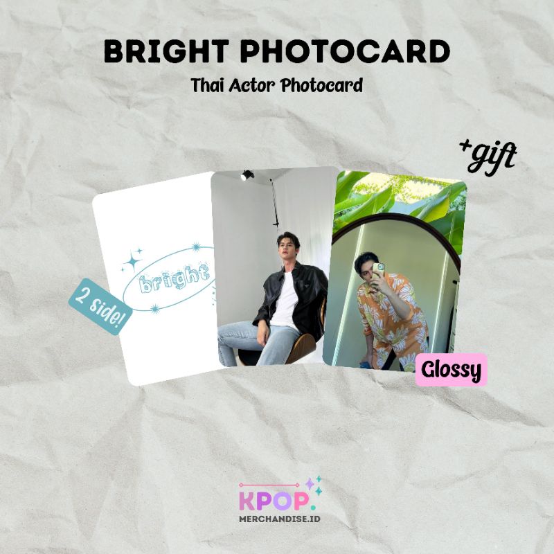 BRIGHT VACHIRAWIT PHOTOCARD THAI ACTOR RAIKANTOPENI
