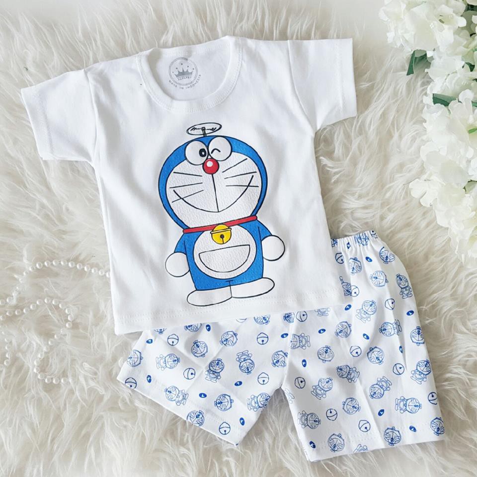 SETELAN BAJU BAYI LAKI LAKI - DORAEMON SET