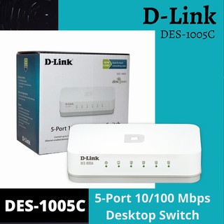 Switch/Hub D-Link DES1005C 5 Port 10/100Mbps - unmanaged