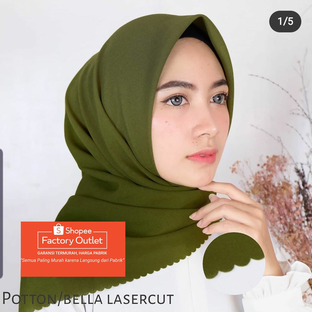 BIG SALE segi empat bella square pollycotton lasercut part 2