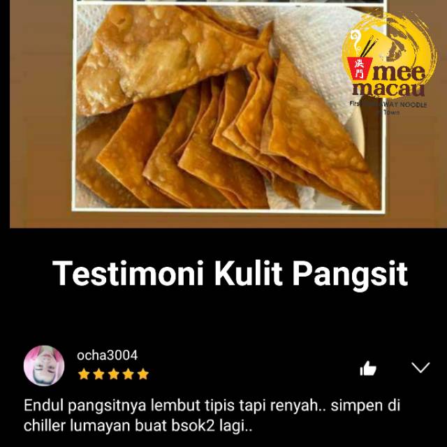 TERMURAH!! 500 Gram Kulit Pangsit Kotak | Kulit Martabak Kulit Kotak | Dimsum Siomay Isi Basah Putih Goreng Rebus Kukus Halal | Kut Pangsit Premium Produksi Fresh Tiap Hari Langsung Pabrik Halal MUI Dinkes PIRT | Pangsit Goreng Kriuk Krispi