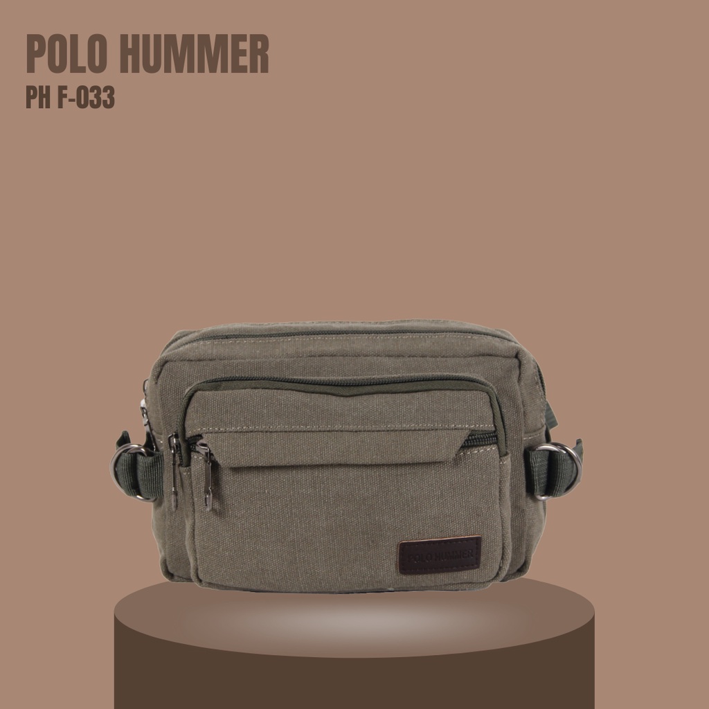 Tas Selempang Bahu Pinggang Punggung Waist bag POLO HUMMER Aksesoris Pria Wanita Termurah Berkualitas