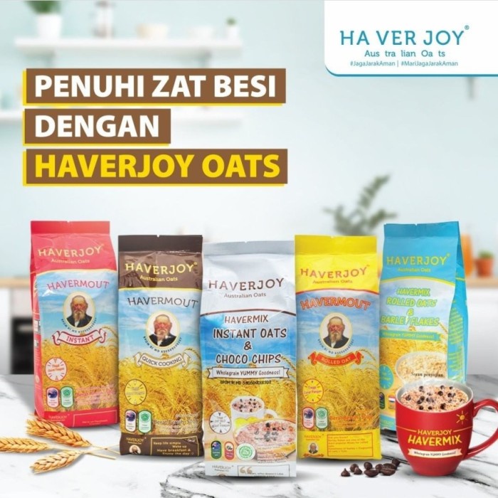 

Beautywearr - [Dus] Haverjoy Rolled Oat / Quick Cooking / Instant / Rolled Barley
