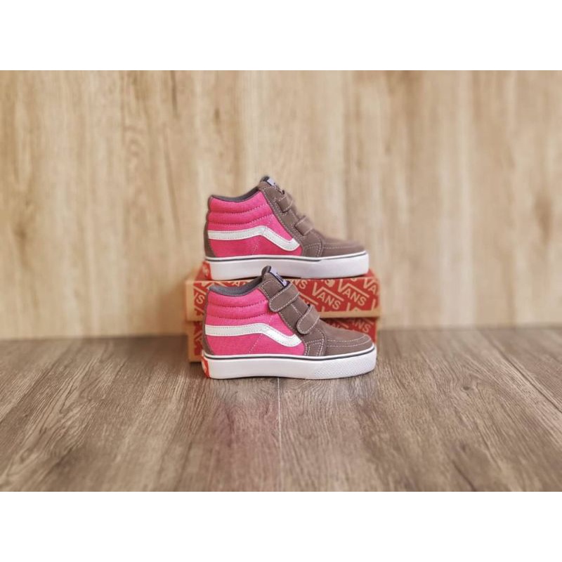 Sepatu Anak Vans Sk8 High Pink Size 25 - 31 Premium Quality