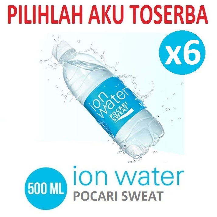 POCARI SWEAT ION WATER PET 500 ml - ( 1 PAKET ISI 6 BOTOL )