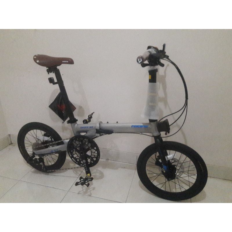 Sepeda Lipat Pacific Dart 5.0 gray Banyak bonus (BONUS Helm, BIKE TOOL KIT, ADAPTER FRESTA)