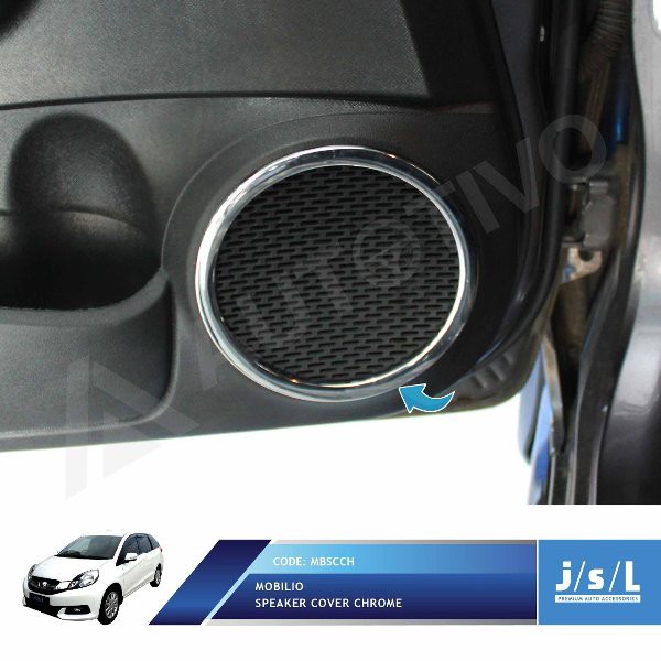 Aksesoris Fariasi Tambahan JSL Speaker Cover Chrome Honda Mobilio 2013 2016