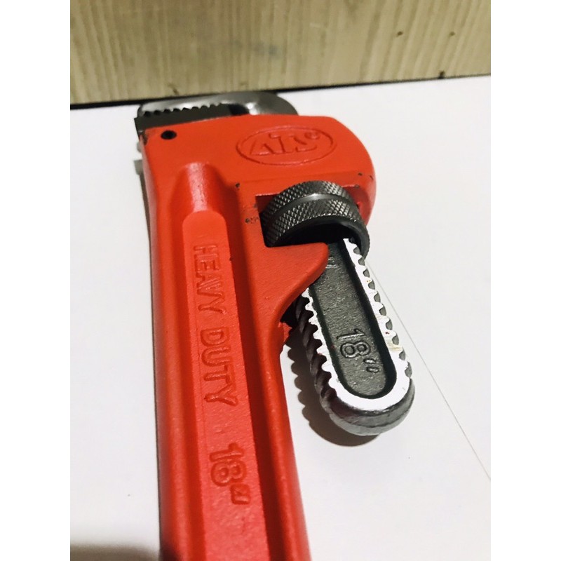 Kunci Pipa ATS 18 in gg Karet - Heavy Duty Pipe Wrench 18in 450mm - Alat Buka Pipa Ledeng 18 inchi