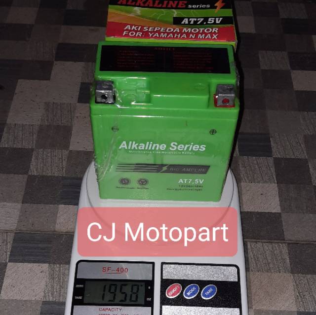 AKI ALKALINE NMAX FULL KERING AT7,5V 12V5Ah/10Hr KUALITAS TERJAMIN