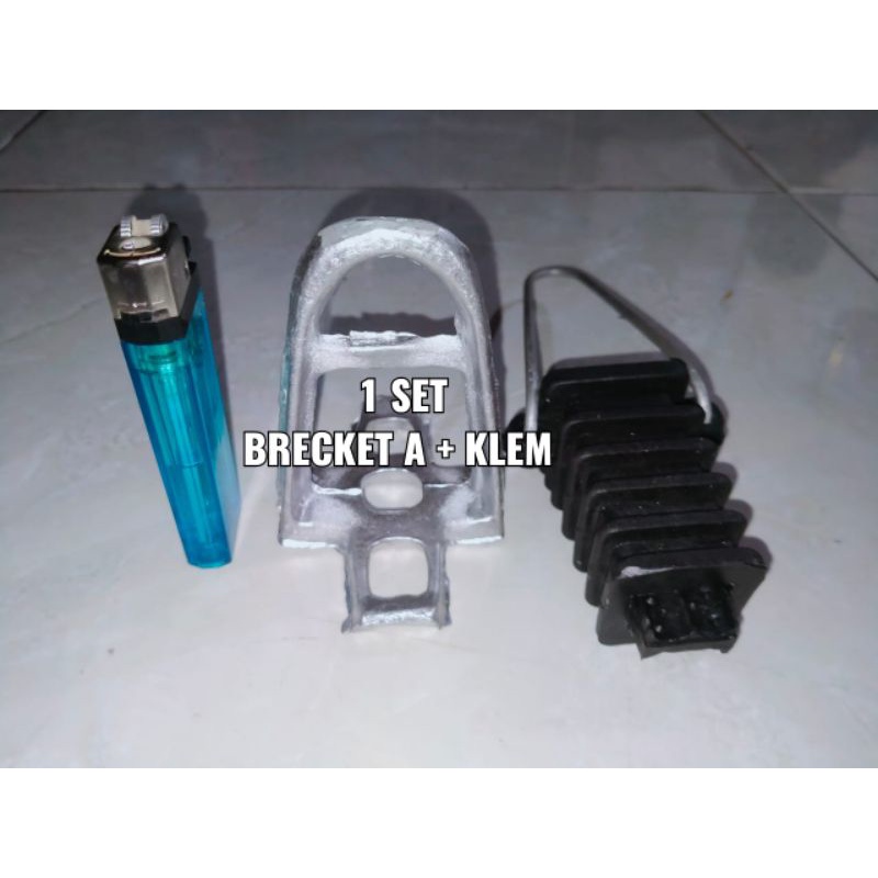 klem kabel cctv Fig-8 dropcore clamp 6 -12 core 2-7mm 1 set Breket A (10 set)