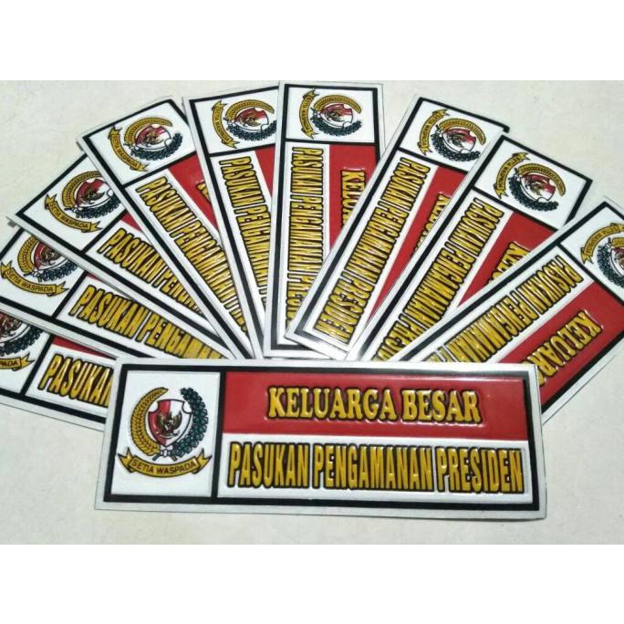 

Hot Sale Sticker Embos Panjang Paspampres L Stiker Embos Bergaransi