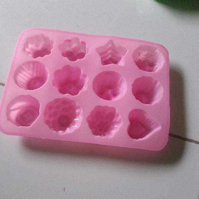 Cetakan Silikon Bunga Pink