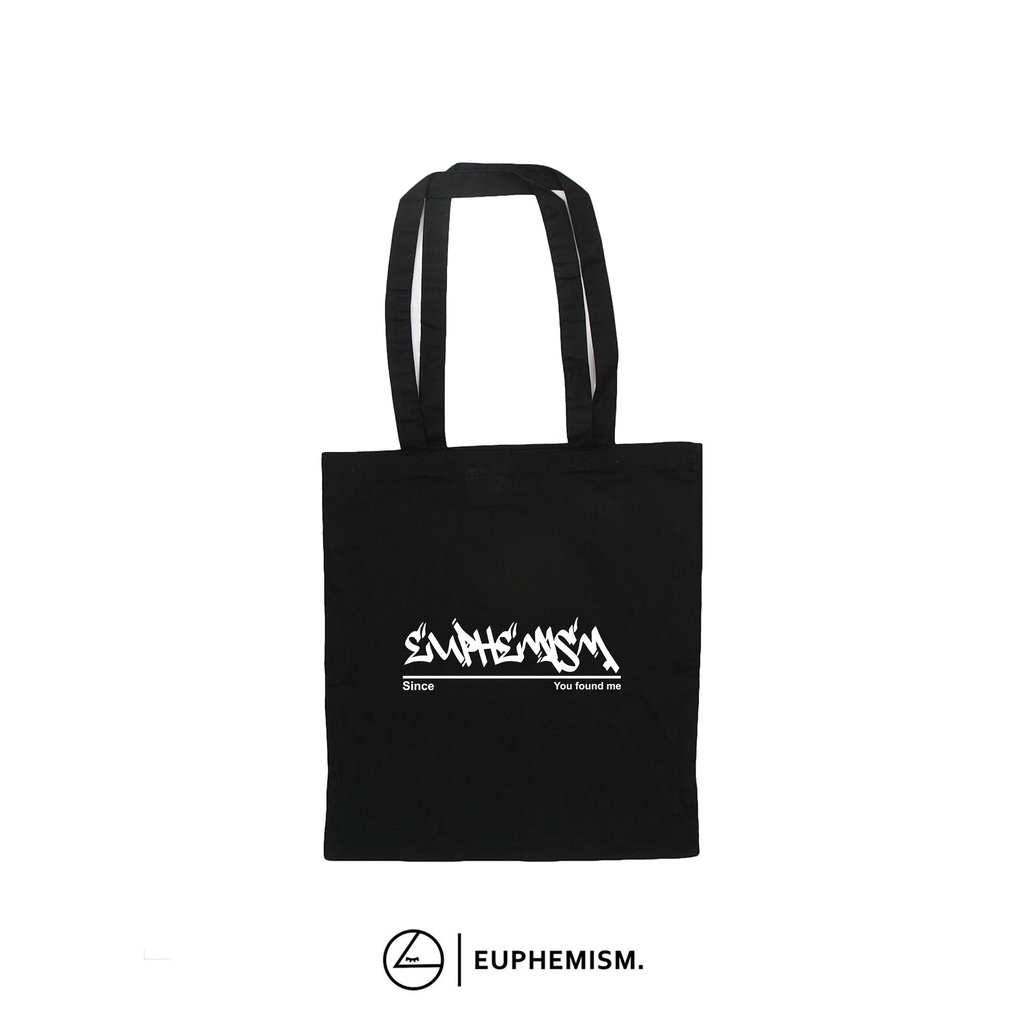 Tas Tote Bag Euphemism. S3 | Tote Bag Wanita | Tote Bag Pria | Tas Selempang | Tote bag Resleting | 