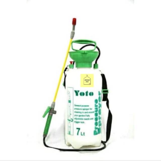 pressure sprayer yoto 7 liter - penyemprot tanaman bertekanan