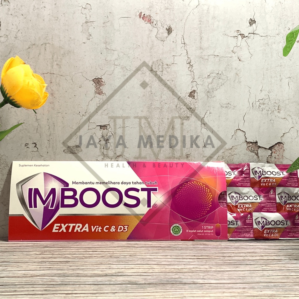 Imboost Extra Vit C &amp; D3 Per Strip - Memelihara Daya Tahan Tubuh