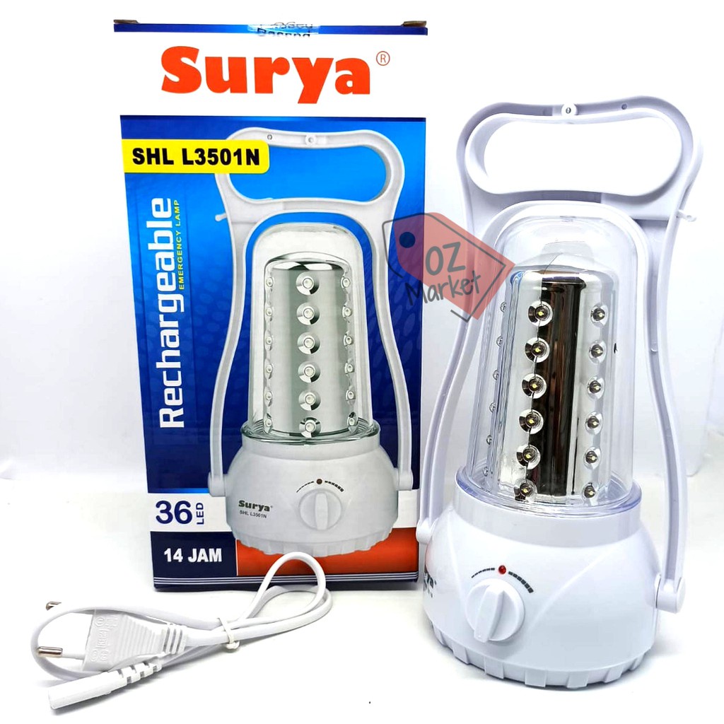 SURYA Lampu Darurat Emergency 36 LED SHL 3501N